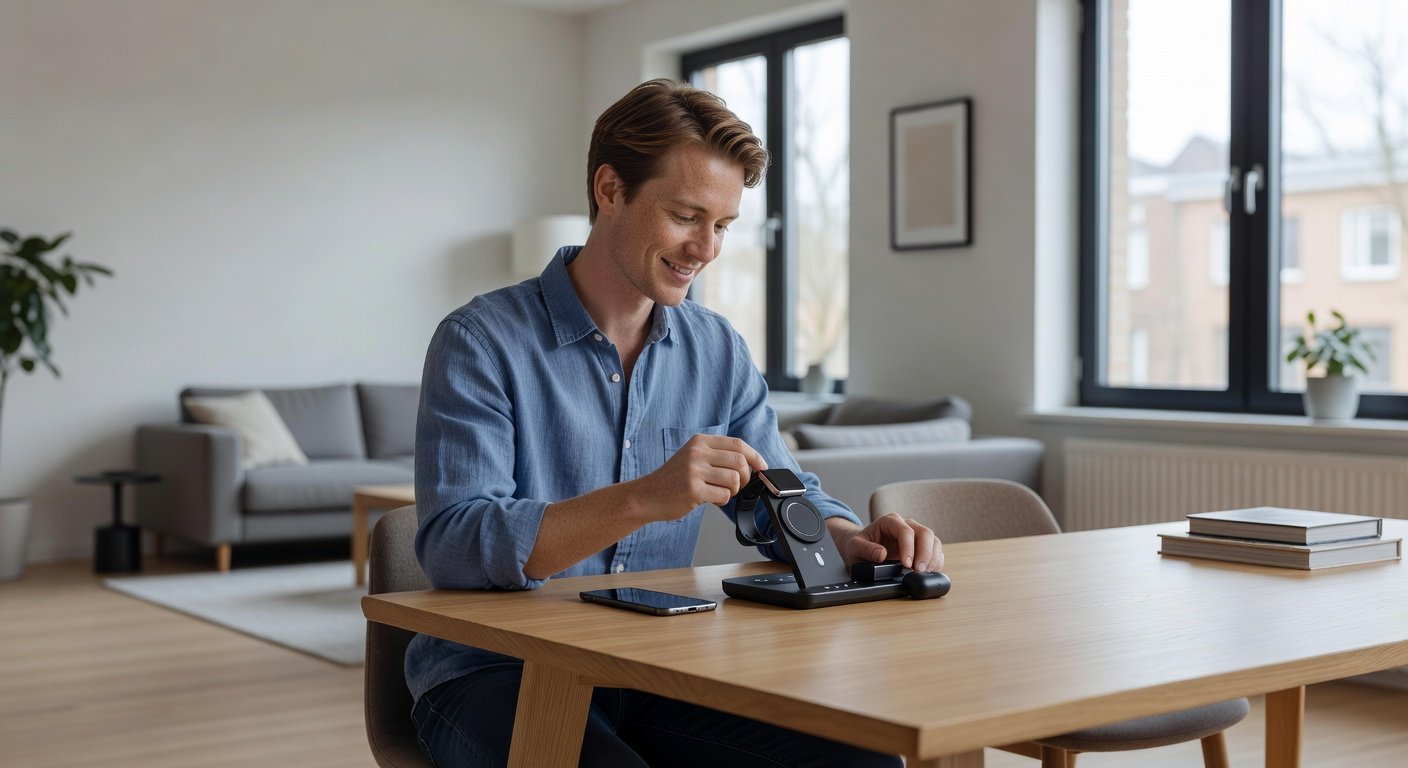 Eén oplaadstation voor telefoon, oordopjes én smartwatch