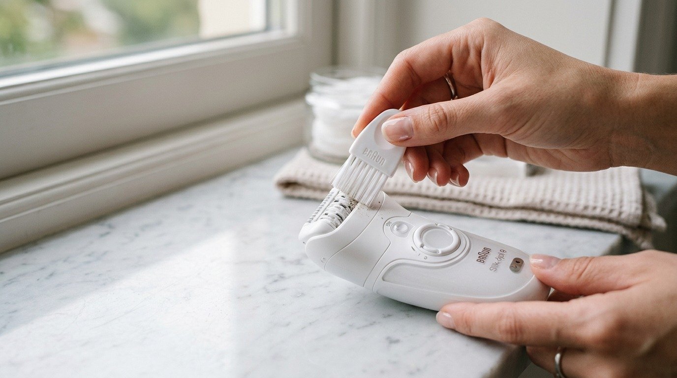 Epilator schoonmaken: voorkom irritatie bij gevoelige huid