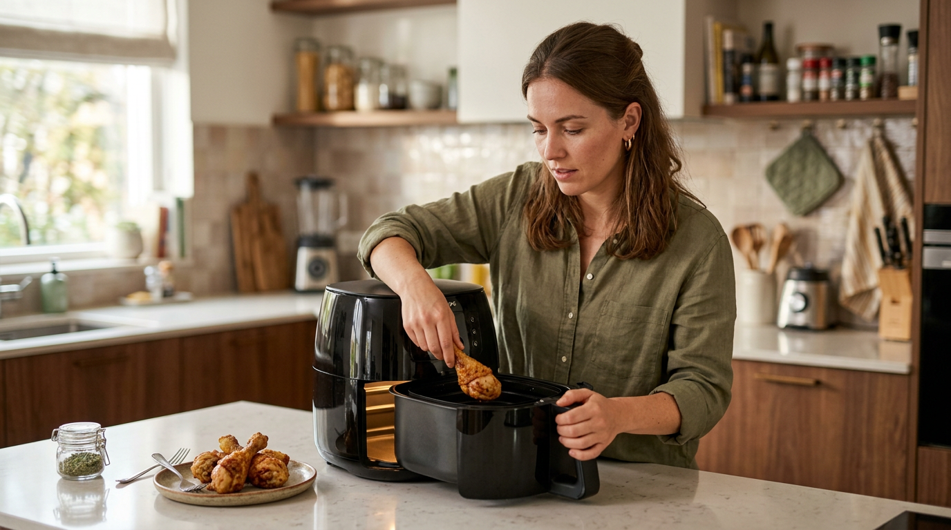 Kippenpootjes opwarmen airfryer: zo blijft de huid knapperig