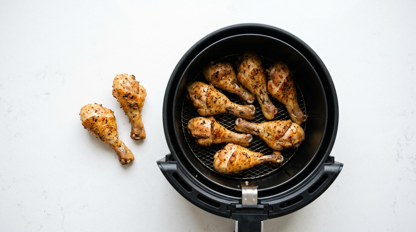Kleine kippenpootjes in de airfryer: andere tijd nodig?